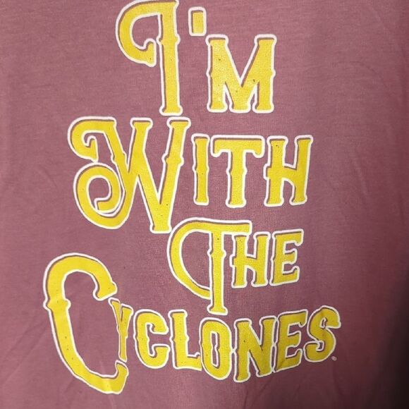 Iowa State University Cyclone Pink Sleeveless Relaxed Muscle Tee - Picture 2 of 4